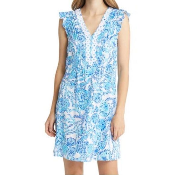 Lily Pulitzer medium sleeveless dress blue - Picture 1 of 7